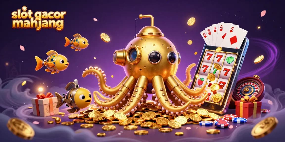 Experience lucrative wins with slot gacor mahjong amidst a 3D carnival of golden coins and captivating game elements.