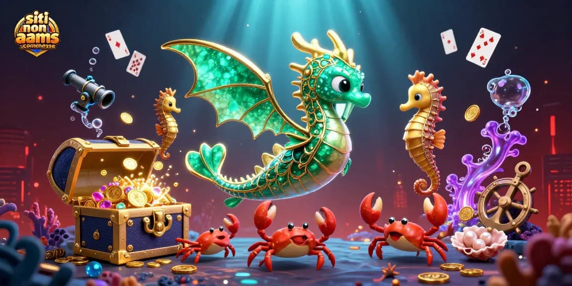 Scommetti sui migliori siti non AAMS scommesse con un drago marino e tesori sottomarini