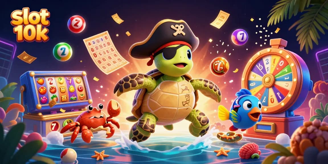 Engage with thrilling slot 10k gameplay featuring colorful characters, spinning reels, and vibrant casino elements.