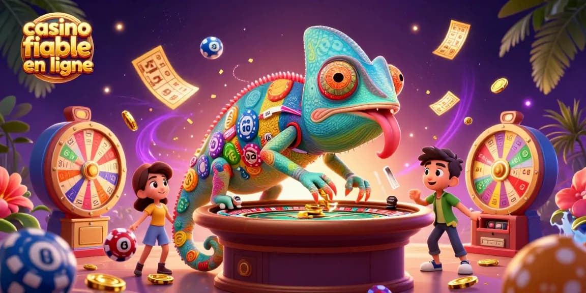 Jouez à des jeux captivants sur un casino fiable en ligne avec une illustration 3D vibrante.