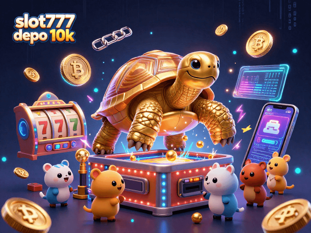 Engage in thrilling gameplay at slot777 depo 10k with 3D slot machine dynamism and vibrant character interactions.