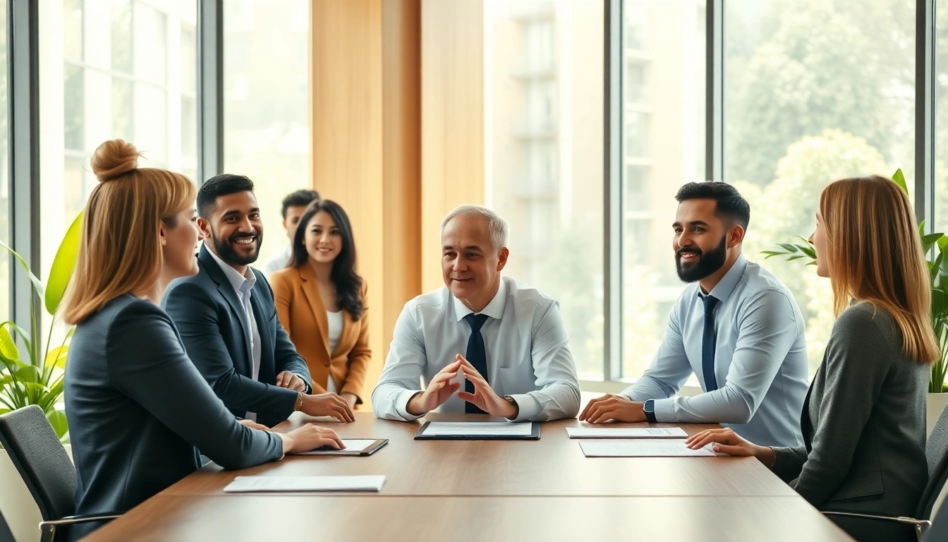 Enhancing founder leadership insights through teamwork in a modern office environment.