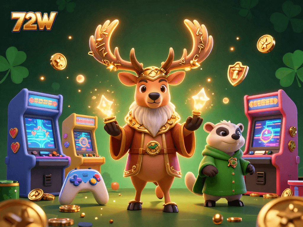 Interaja com cassino online 72W jogando em máquinas 3D repletas de elementos vibrantes.