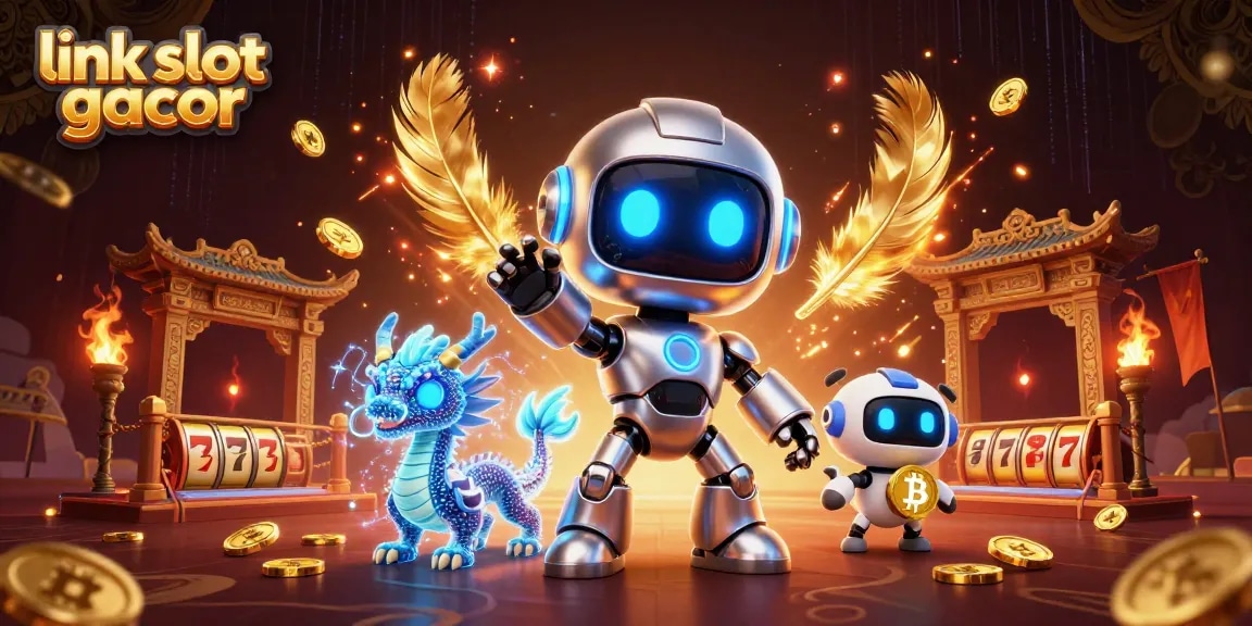 Engage with the link slot gacor scene showcasing vibrant characters and dynamic casino elements.