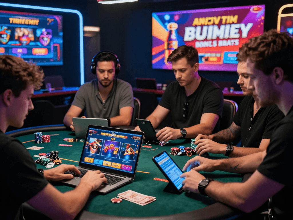 Chơi game trực tuyến tại Jin88, nơi người chơi tham gia vào các trò chơi cá cược hấp dẫn và nhận thưởng lớn hàng ngày.