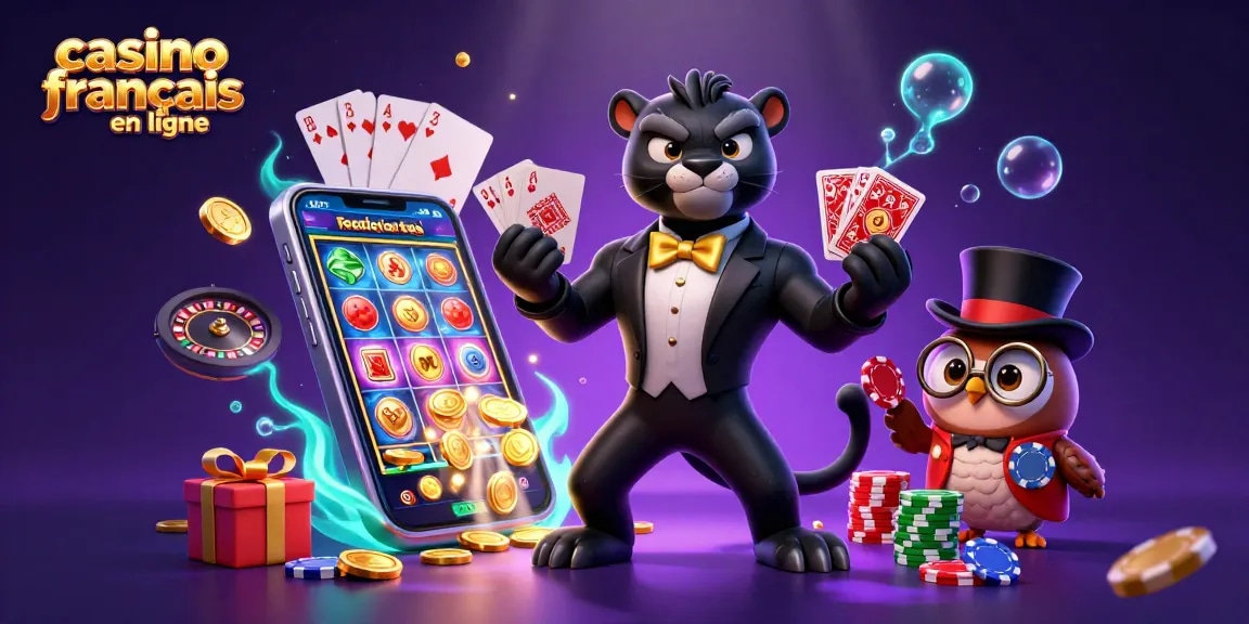 Vivez des moments de plaisir palpitants au casino francais en ligne avec nos personnages de bande dessinée 3D élégants s'engageant dans le jeu.
