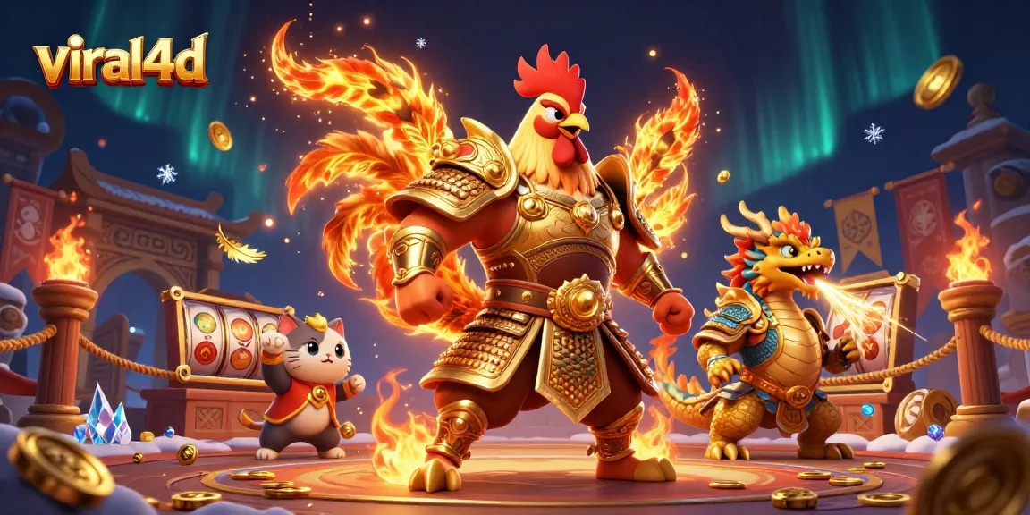 Engage in thrilling gameplay with viral4d slots, featuring dynamic characters and rich casino elements.