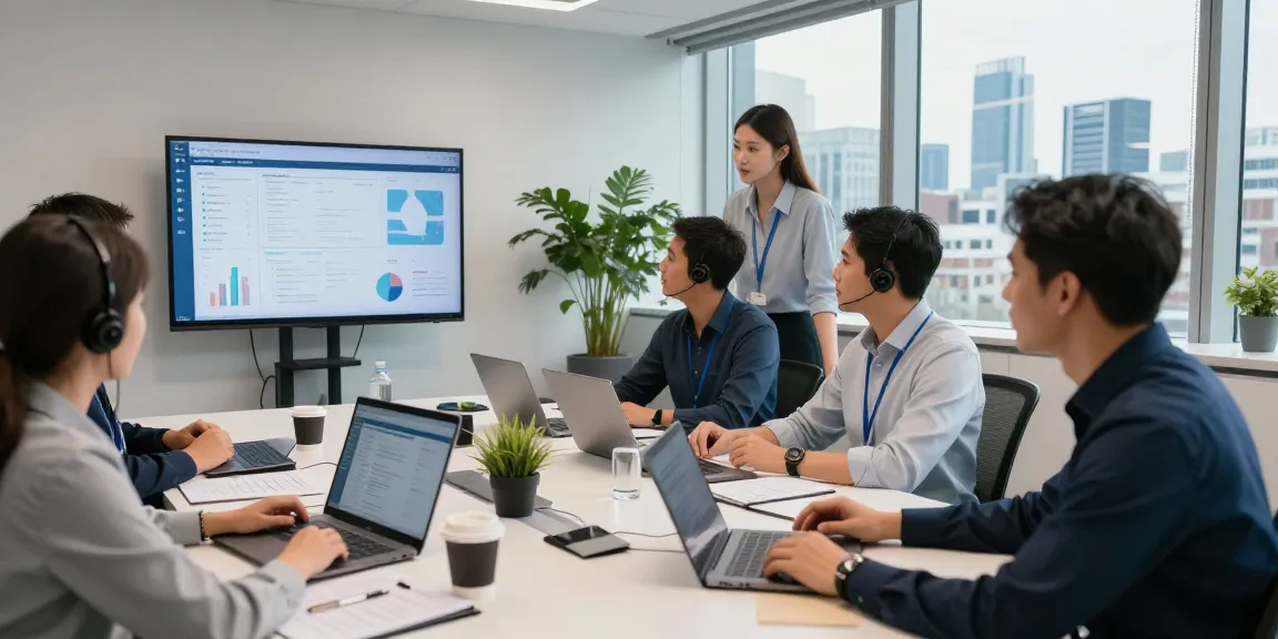 Collaboration in a London office with IT support specialists addressing client needs, highlighting What is the best IT support company in London?