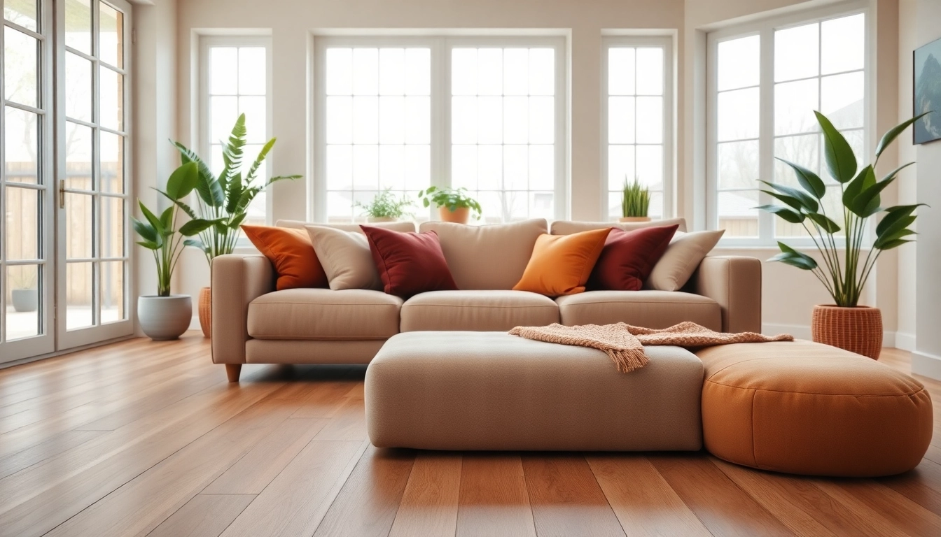 Discover luxury vinyl flooring showcased in a cozy living room with natural light and inviting decor.