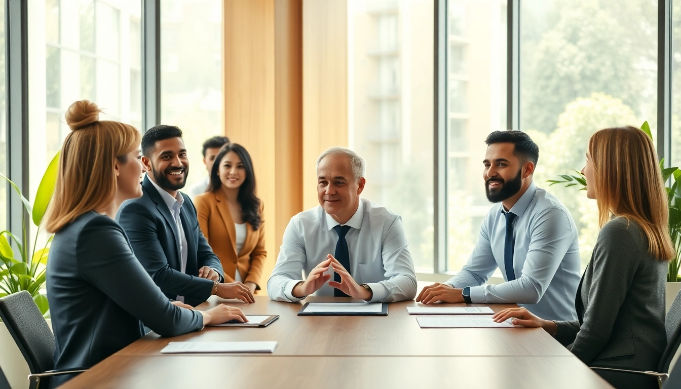 Enhancing founder leadership insights through teamwork in a modern office environment.