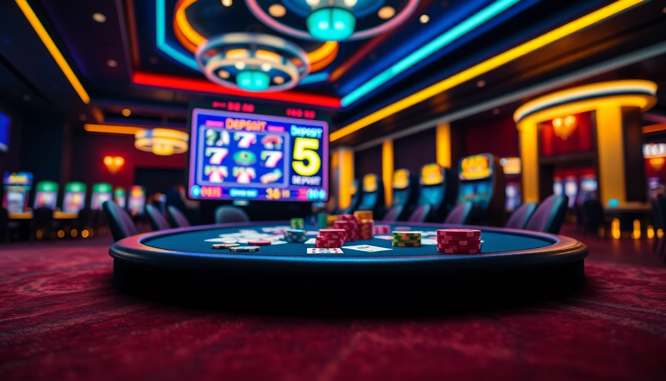 Menentukan Slot Deposit 5k dengan taruhan strategis dan suasana kasino yang mendebarkan.