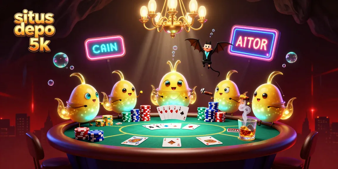 Menangkan permainan di situs depo 5k dengan slot yang penuh warna dan dealer unik menggantung.