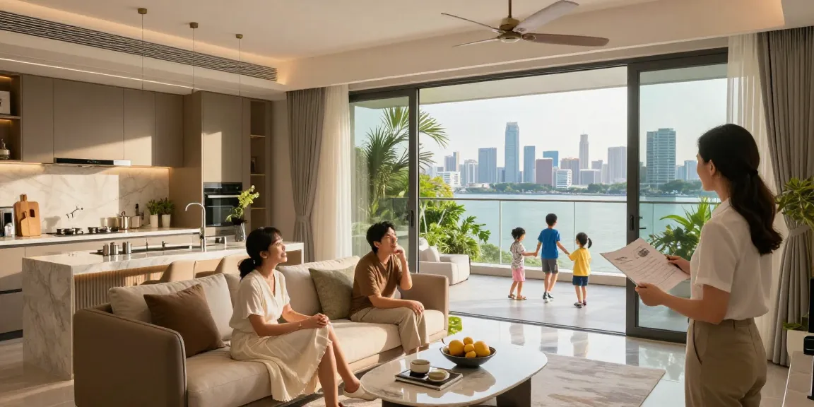 Tanjong Rhu Residences showcasing a luxurious condo family viewing, beautiful skyline
