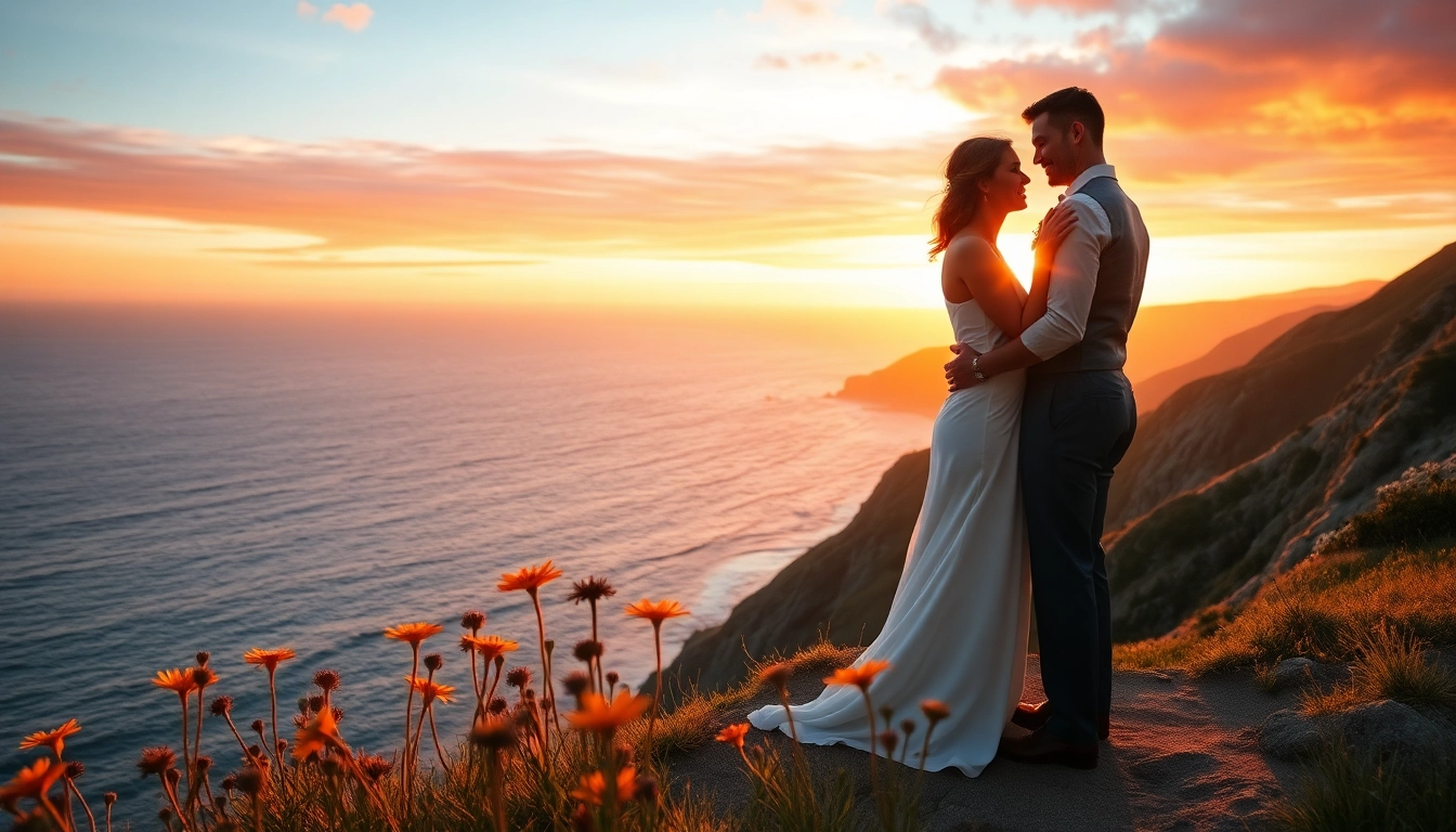 Captivating Big Sur wedding photography showcasing a couple against a scenic backdrop.