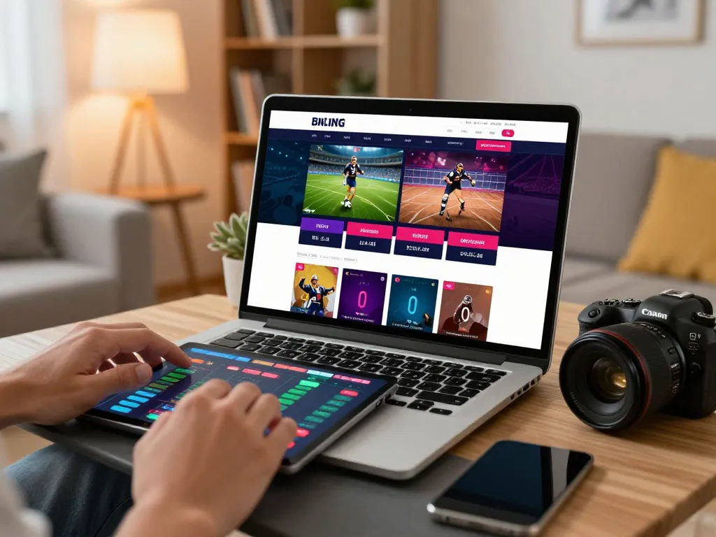 Active betting scene on 888top website with user placing sports bets.