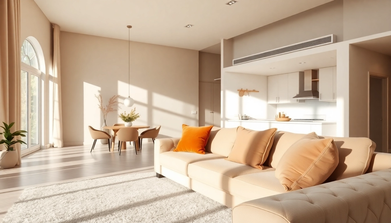 Showcasing Seamless Living in a stylish modern interior with natural lighting and harmonious decor.