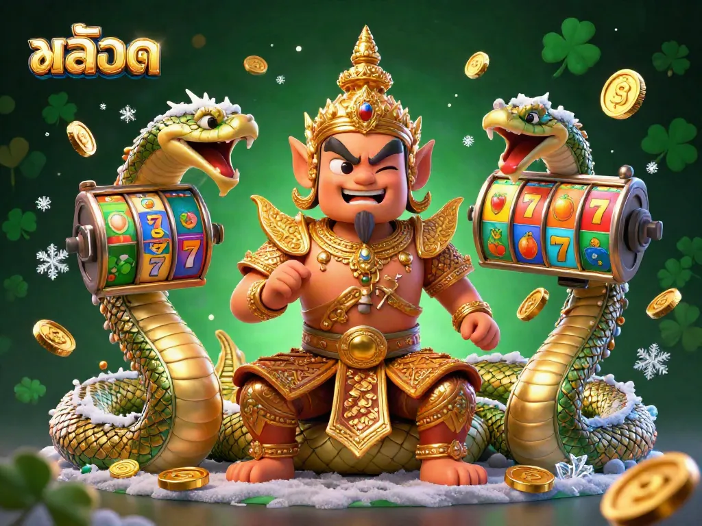 เล่นสล็อตกับเทวดายักษ์และงูนา ในโลกของสล็อตออนไลน์