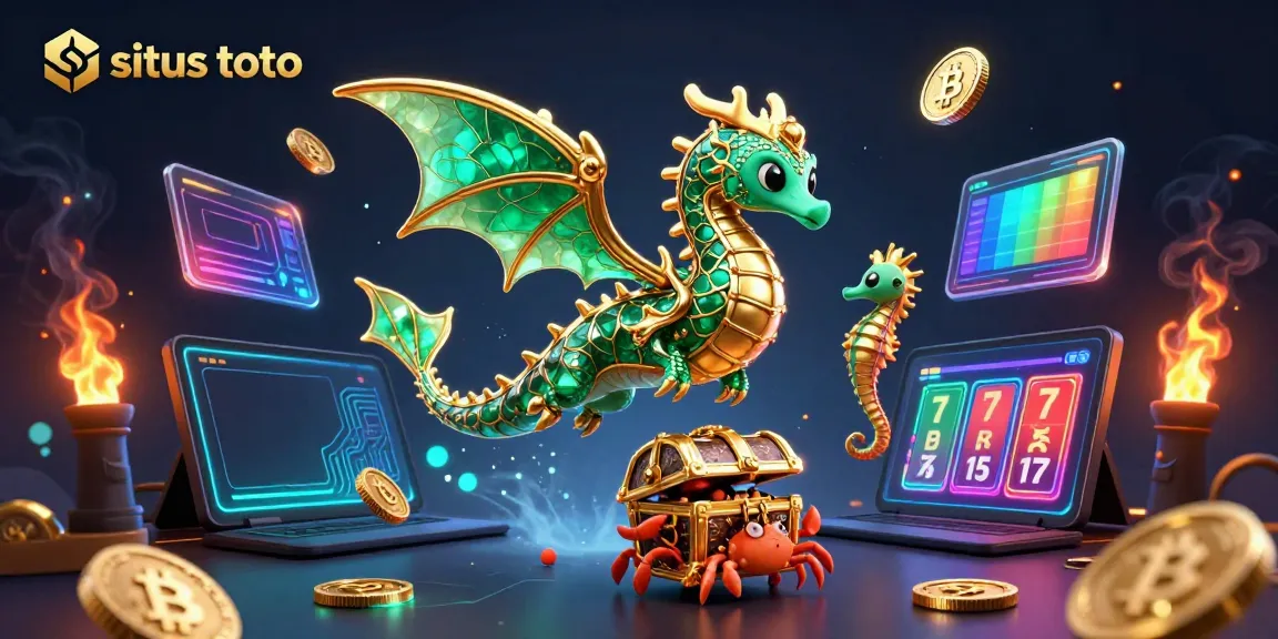 Experience situs toto excitement with a vibrant scene showcasing mystical characters and dynamic slot gameplay.
