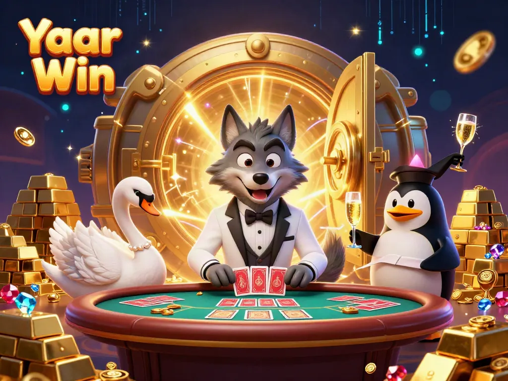 Experience the exciting Yaar Win game with vibrant characters and dynamic challenge in this 3D scene.