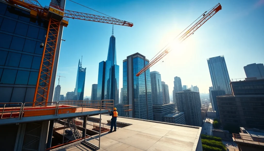 Showcasing a New York City General Contractor team at work on an urban high-rise project.