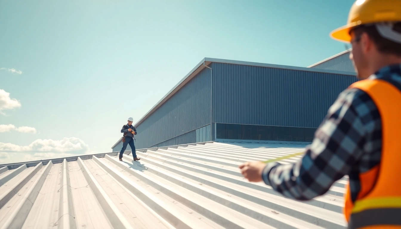 Providing commercial roofing services through detailed inspection and measurement of building roofs.
