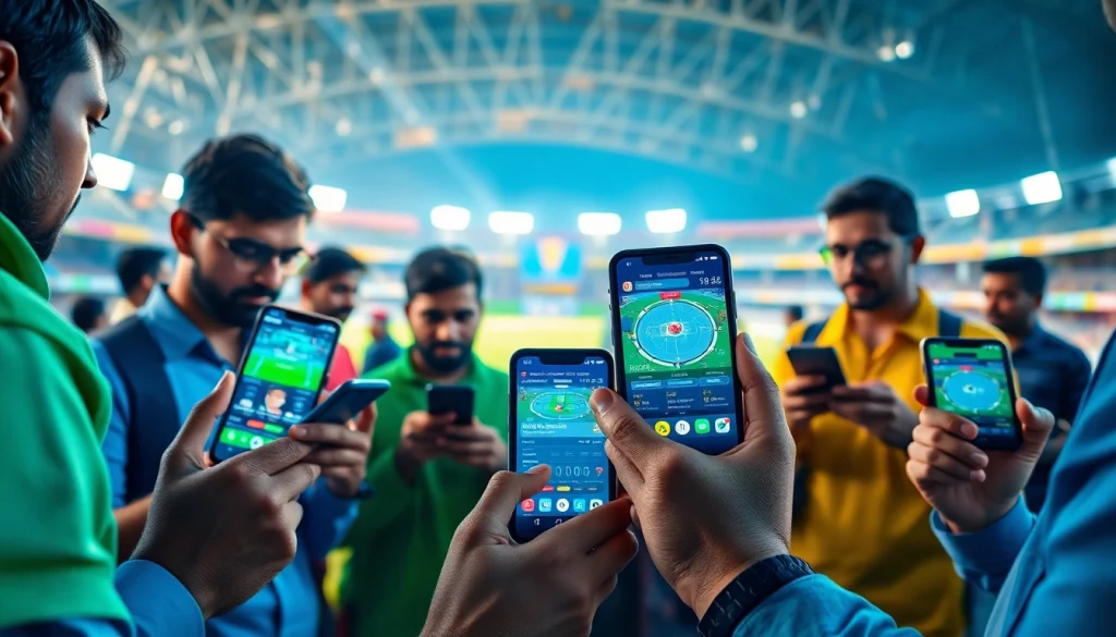 Engaged bettors participating in sports betting in India, showcasing diverse platforms and vibrant energy.