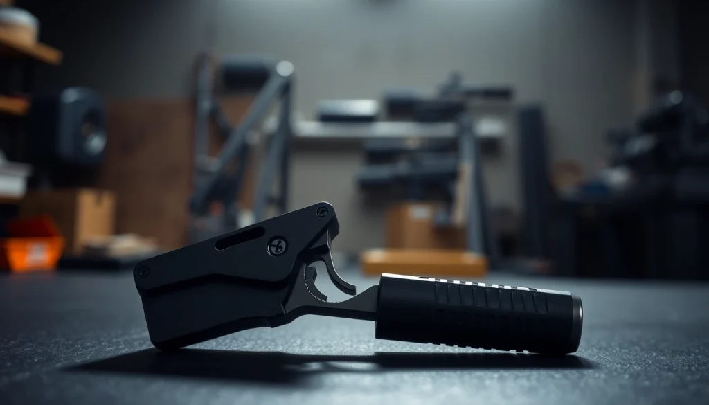 Showcasing a high-quality forced reset trigger for sale, emphasizing its detailing and craftsmanship.