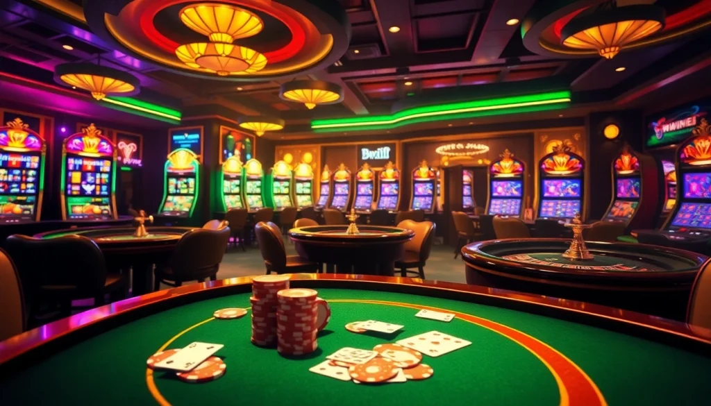 Experience high-stakes gaming at 78win with immersive casino tables and vibrant slot machines.
