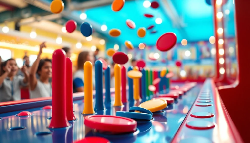 Menangkan dengan plinko demo saat bola jatuh melalui paku berwarna-warni.