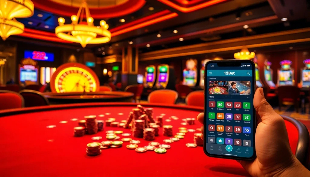 Experience the thrill of betting at 12Bet with immersive games and a luxurious casino atmosphere.