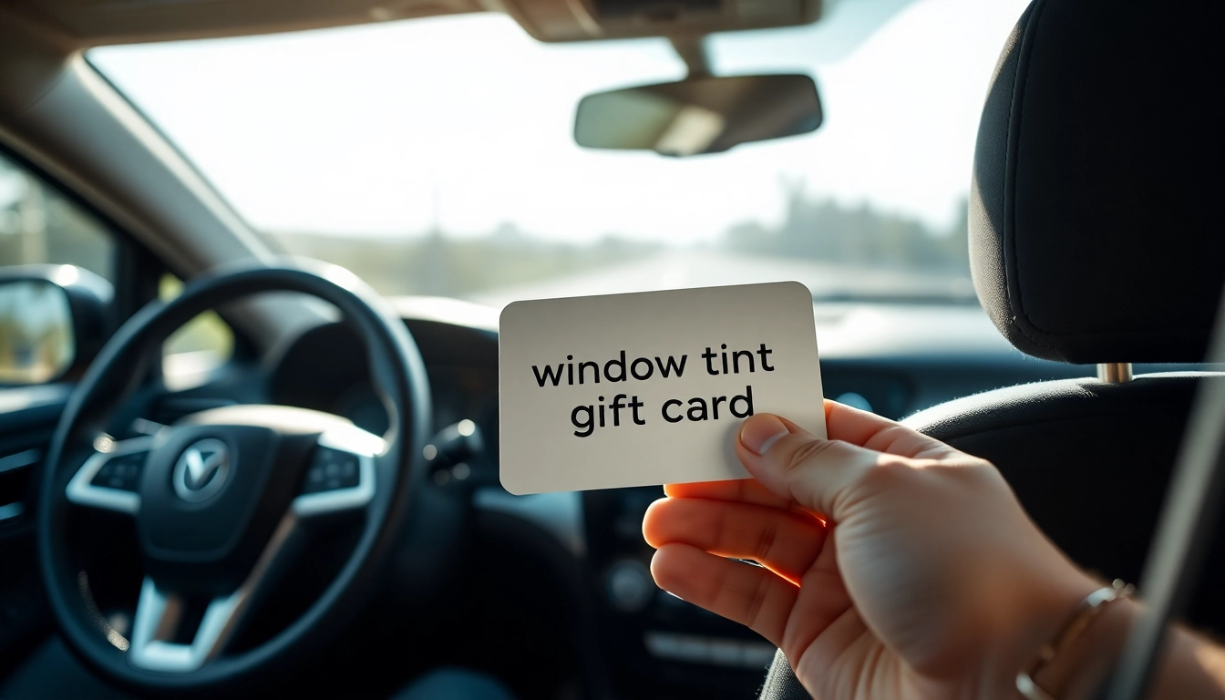 Grab a window tint gift card to enhance vehicle aesthetics and comfort.