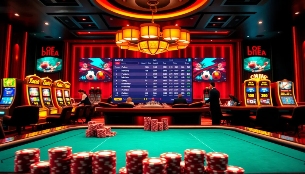 Experience thrilling gameplay with link alternatif sbobet while placing bets on a vibrant casino table.