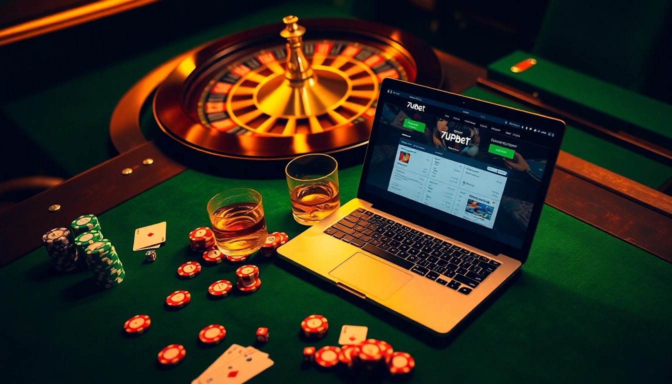 Experience the thrill of betting at 7upbet with a luxurious online gambling setting.