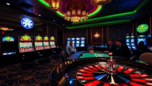 Experience excitement at S8.COM with vibrant casino gaming, roulette, and poker tables.