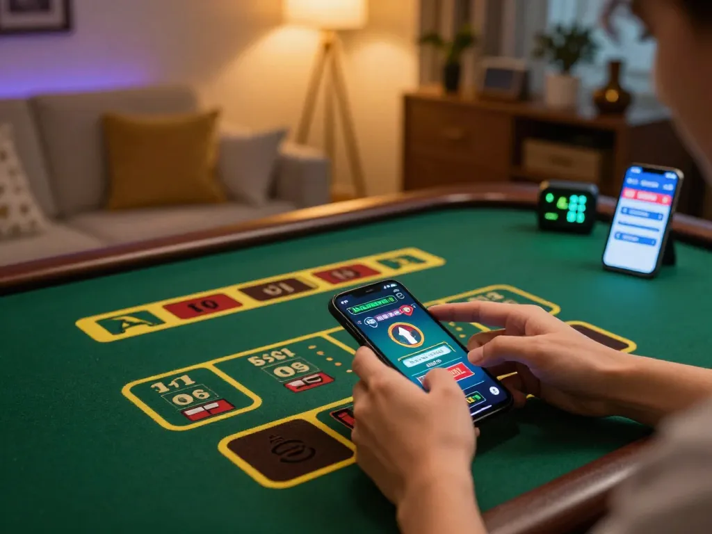 Engaging in Link Slot Gacor mobile gaming with a seamless user experience in a cozy home setting
