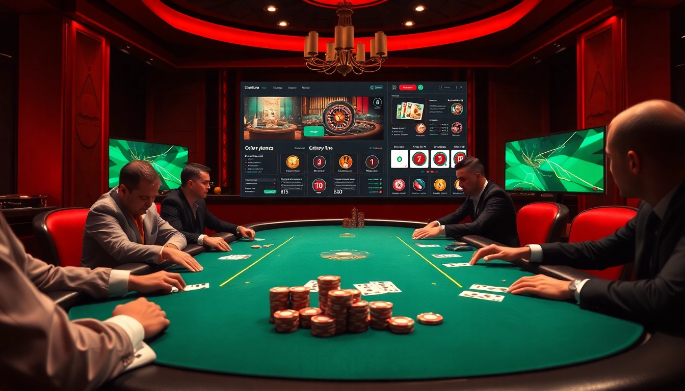 Vivez l'excitation au casino en ligne argent réel France avec des joueurs professionnels à une table de poker.