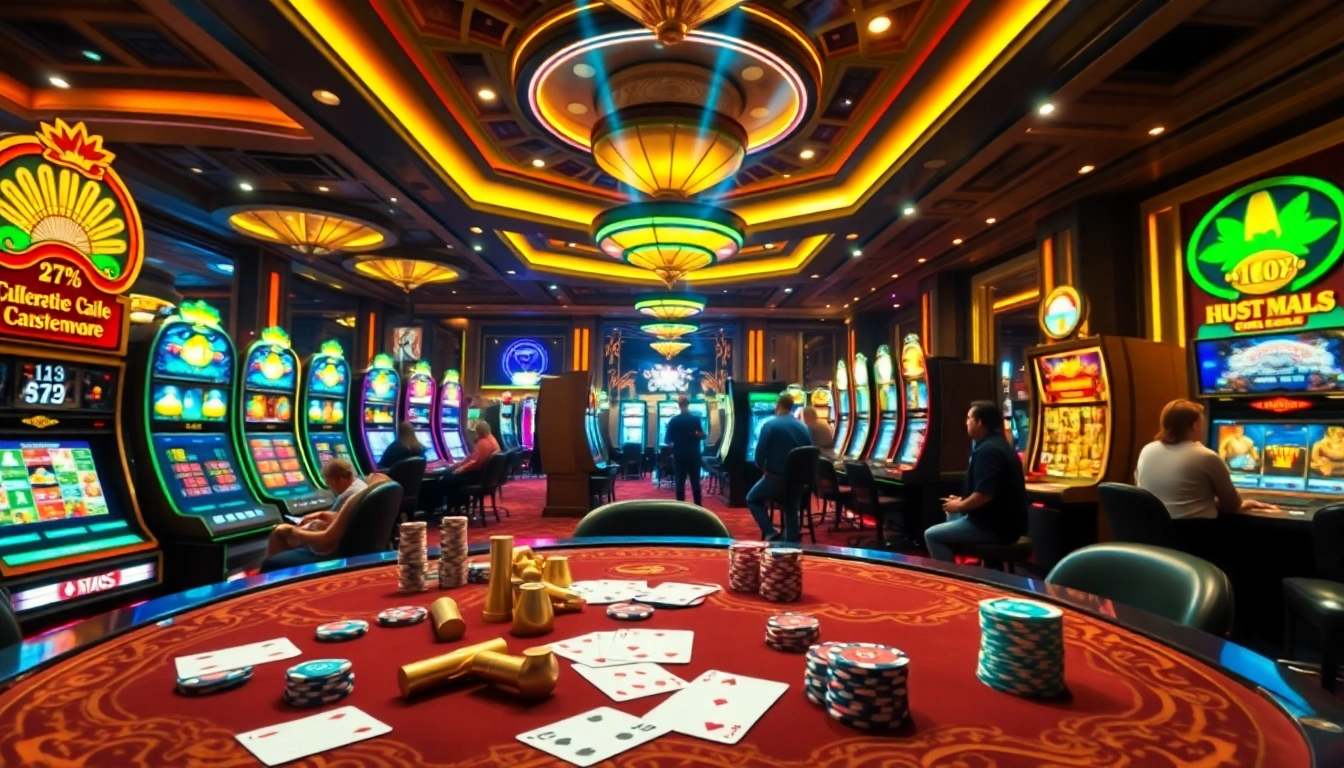 Engaged players enjoying high RTP Pragmatic Play slots in a luxurious casino setting.