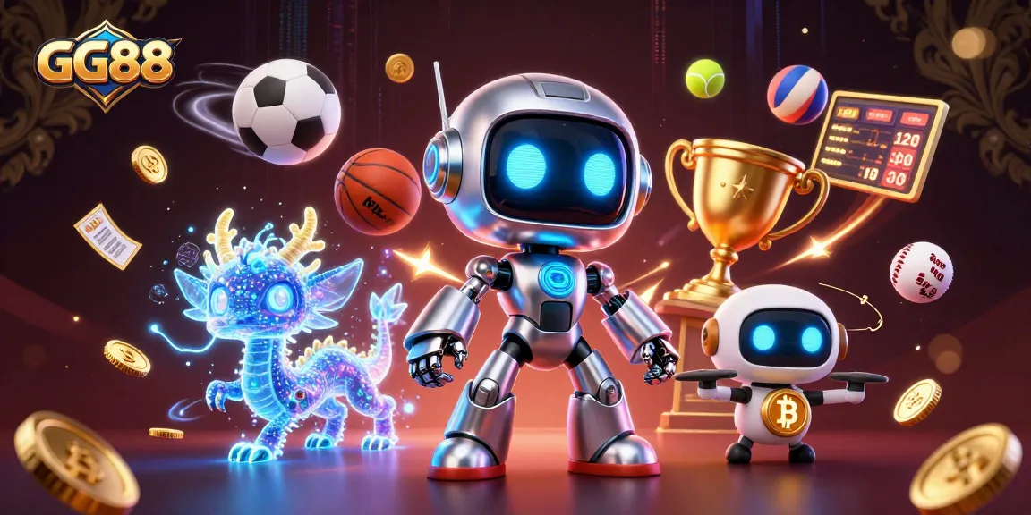 Engage in thrilling gaming adventures with GG88, featuring neon cyberpunk characters and dynamic sports action.