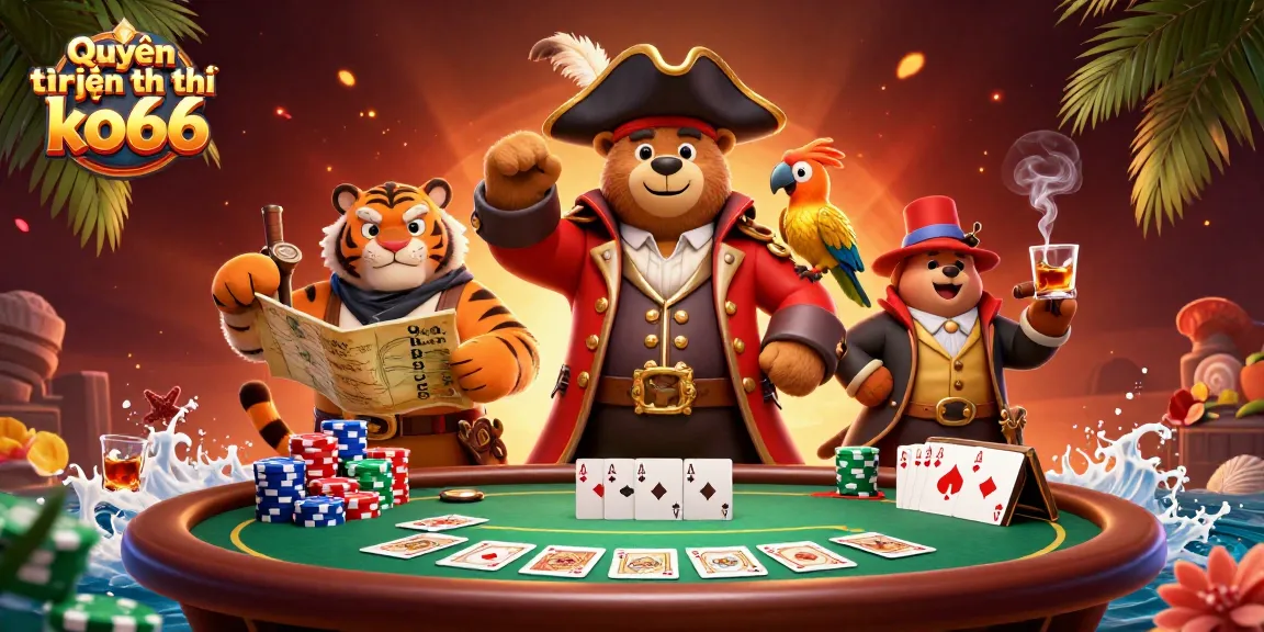 Engage with Quyền riêng tư ko66 as you navigate a vibrant casino scene filled with poker excitement.