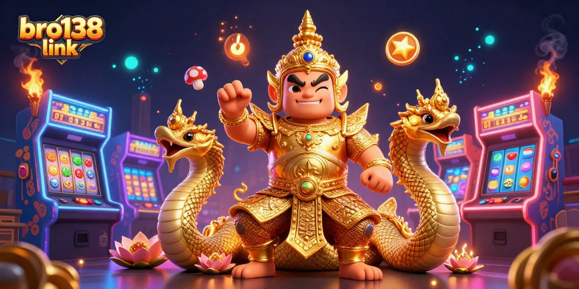 Engage with exciting games at bro138 link featuring detailed 3D guardians and slot themes.