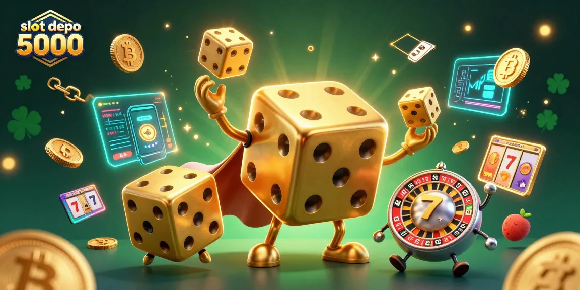 Mainkan slot depo 5000 dengan karakter kartun 3D dan simbol keberuntungan menyala