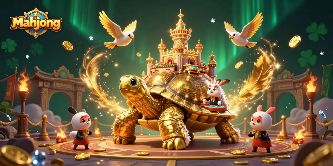 Play mahjong within an intricate, vibrant casino scene showcasing unique game elements and characters.