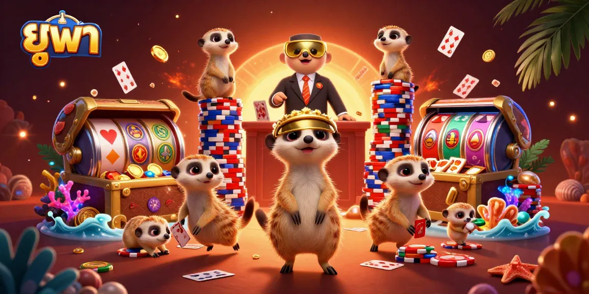 Experience excitement atยูฟ่า with meerkats running a dynamic casino operation stacked with games and treasures.