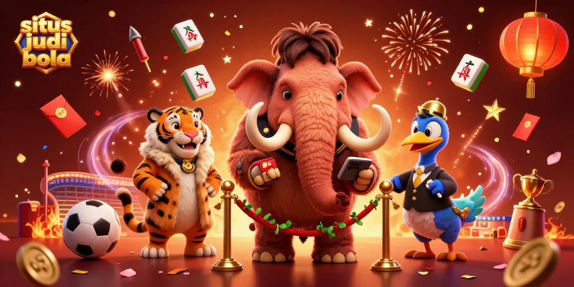 Experience exhilarating situs judi bola action with a unique 3D illustration of vibrant casino elements.