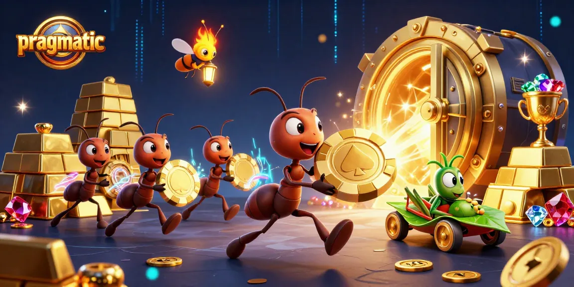 Spin the reels of pragmatic slots with buzzing ants and dazzling treasures in dynamic 3D art.