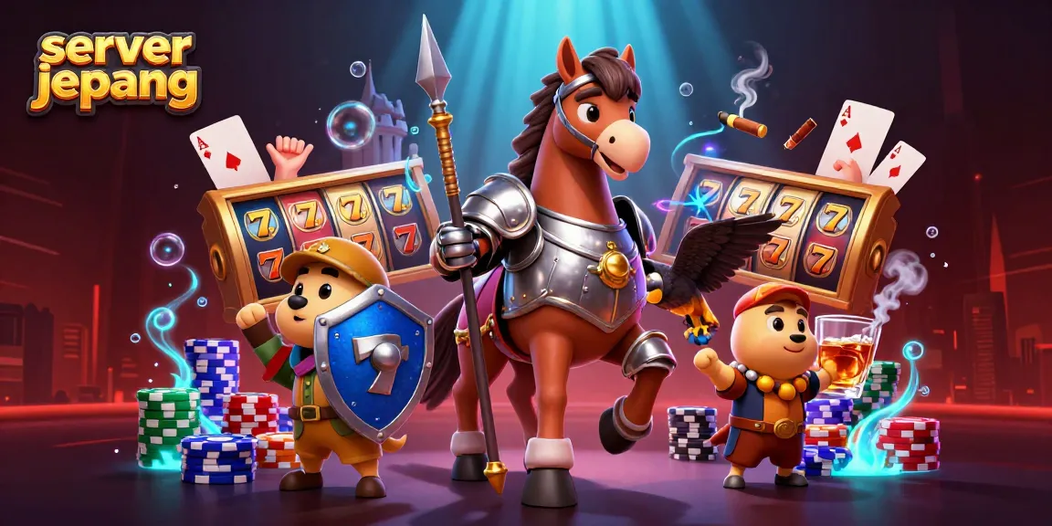 Spin popular server jepang slot reels with a medieval knight and his companions in an exciting casino scene.